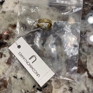 Kensington ear cuff. 14k gold plated brass, cubic zirconia. New never worn.